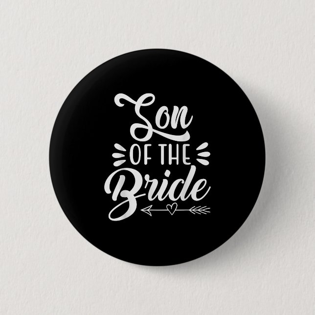 Sohn der Braut Hochzeitsfeier Bridal Showe Button (Vorderseite)