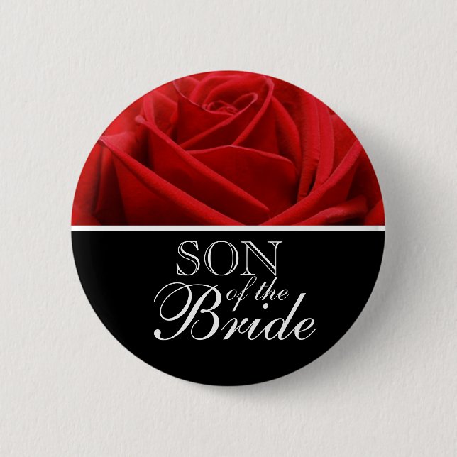 Sohn der Braut Hochzeitssöhne Buttone Button (Vorderseite)