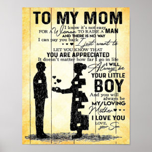 Sohn der Mama, Geschenk für meine Mama, Geschenkid Poster