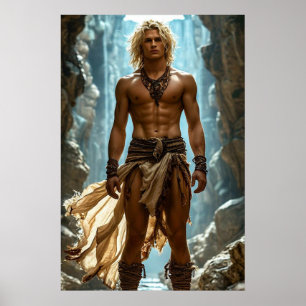 Sohn der Wildnis – Epischer Fantasy-Poster Poster