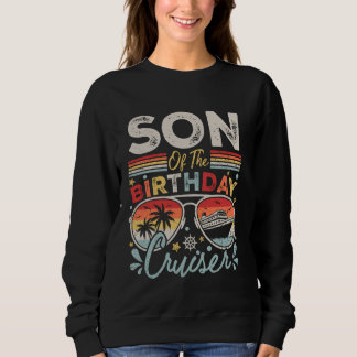 Sohn des Geburtstags Cruiser Sonnenbrille Kreuzfah Sweatshirt