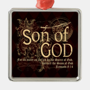 Sohn des Gottes, Römer-8:14 christlich Ornament Aus Metall