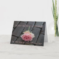Sohn des Juristen Sympathie Karte mit Rose