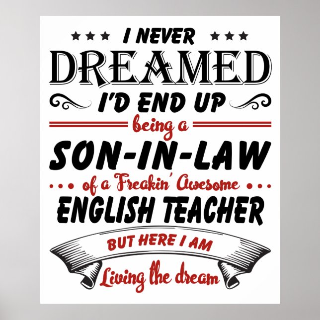 Sohn des Phantastischen Englischlehrers Poster (Vorne)