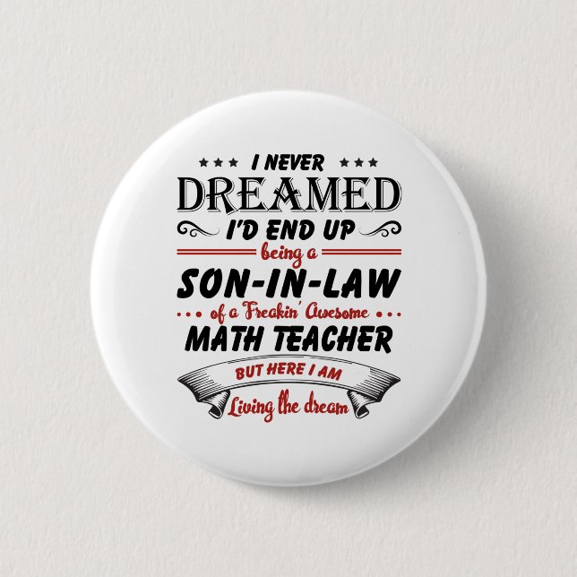 Sohn des Phantastischen Mathelehrers Button (Vorderseite)