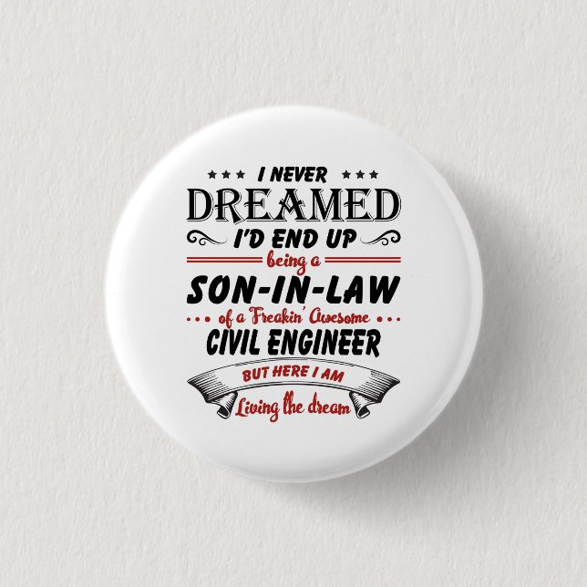 Sohn des Phantastischen Zivilen Ingenieurs Button (Vorderseite)