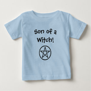 Sohn einer Hexe! Wiccan Cheeky Witz Kleinkind Shir Baby T-shirt