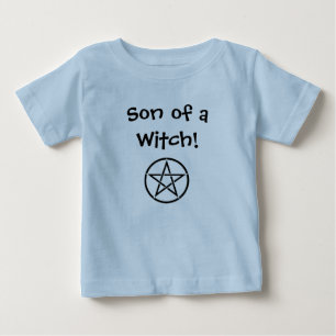 Sohn einer Hexe! Wiccan unverschämtes Baby T-shirt