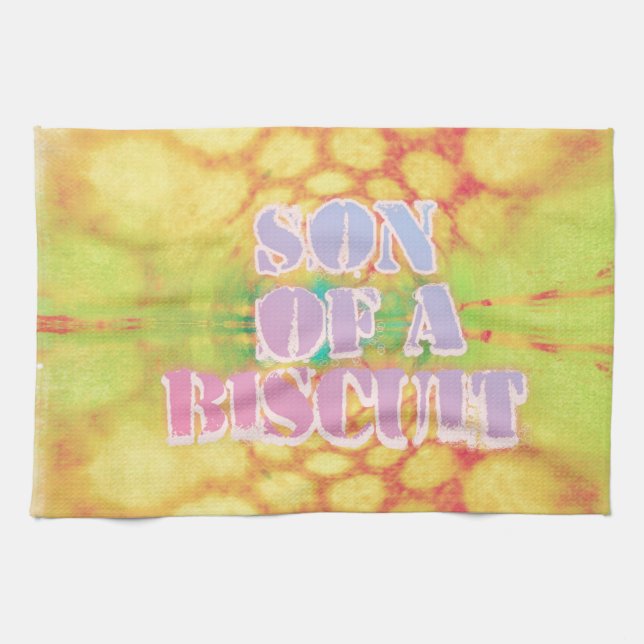 Sohn eines Biscuits, Granny Swears Series Küchentuch (Horizontal)
