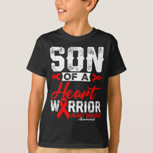 Sohn eines Herzens Krieger Herzerkrankung Rotes Ba T-Shirt
