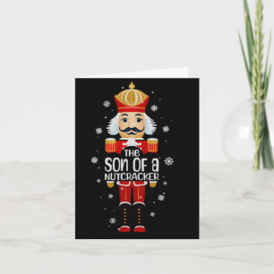 Sohn eines Nussknackers Lustiger Weihnachtsfamilie Karte