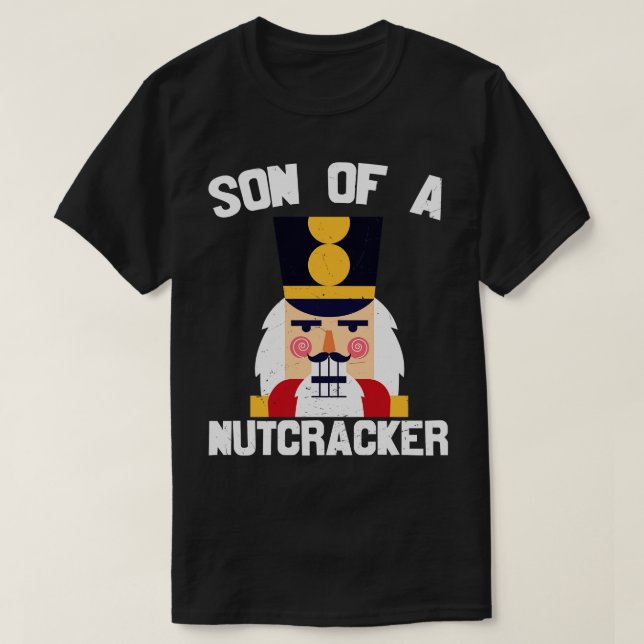 Sohn eines Nutcracker-Nutracker-Gesichts T-Shirt (Design vorne)