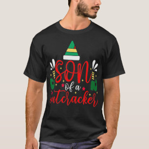 Sohn eines Nutcracker Ugly Weihnachten T-Shirt