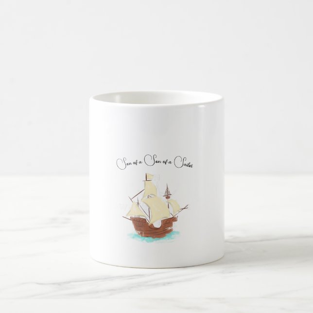 Sohn eines Sohnes eines Seefahrers Kaffeetasse (Mittel)