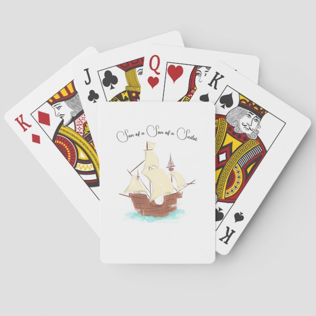 Sohn eines Sohnes eines Seefahrers Spielkarten (Rückseite)
