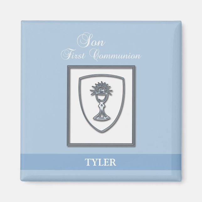 Sohn, Erste Kommune Silver Chalice Magnet (Vorne)