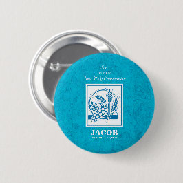 Sohn, Erste Kommune, Weizen, Trauben blau Button