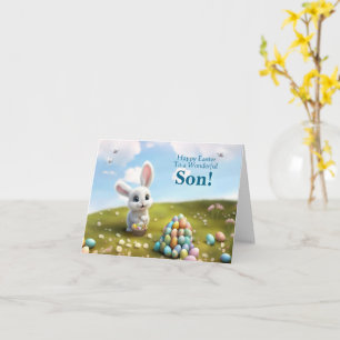 Sohn Frohe Ostern Süßer Hase Karte