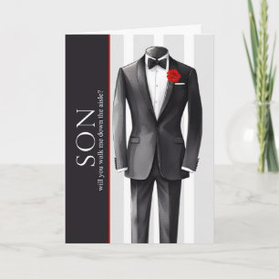 Sohn führt mich zum Altar Hochzeitswunsch Karte