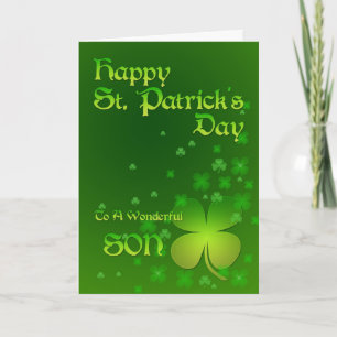 Sohn, glücklichen St Patrick Tageskarte Karte