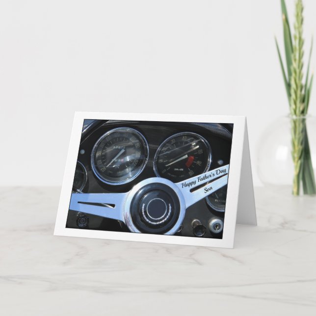 Sohn Happy Vatertag Karte (Vorderseite)