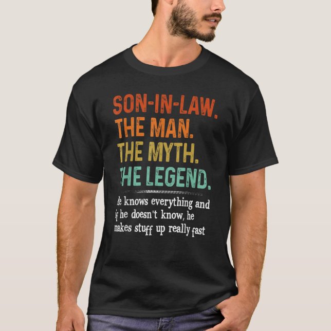 Sohn im Gesetz der Mann der Mythos der Legende, di T-Shirt (Vorderseite)