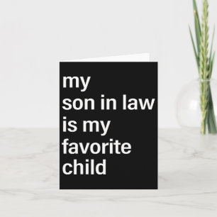 Sohn im Gesetz ist mein liebster Vater der Kinderv Karte