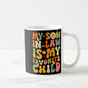 Sohn im Gesetz ist mein liebstes Kind Retro Groovy Kaffeetasse