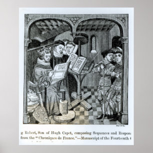 Sohn Königs Robert II von Hugh Capet Poster