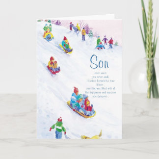 Sohn, seitdem Sie klein waren, Feiertagskarte