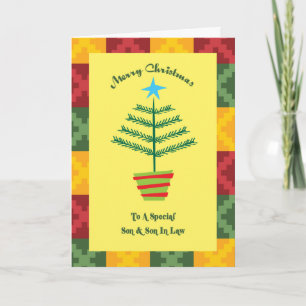 Sohn und Sohn im Gesetz Primsy Weihnachten