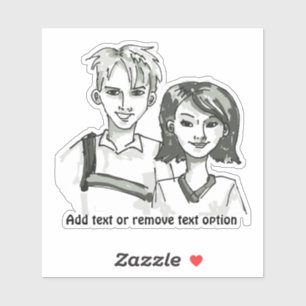 Sohn und Tochter Tag Aufkleber