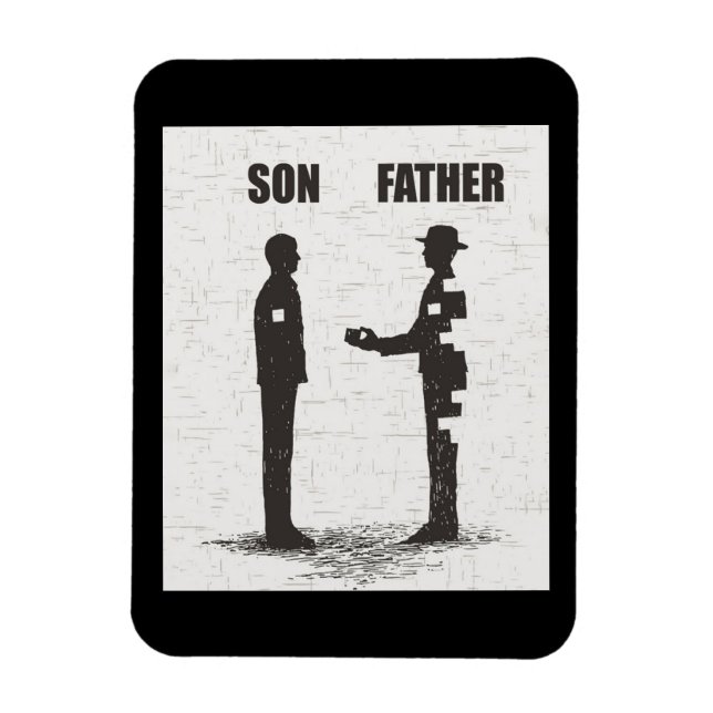 Sohn und Vater Magnet (Vertikal)