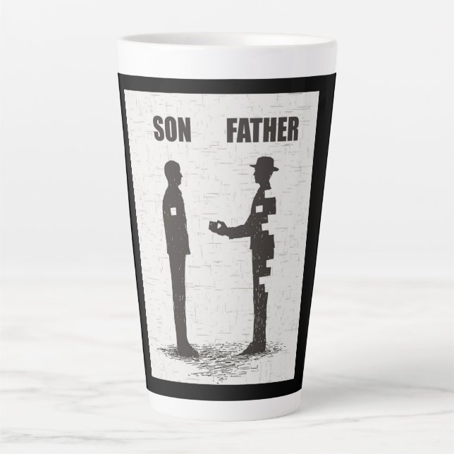 Sohn und Vater Milchtasse (Vorderseite)