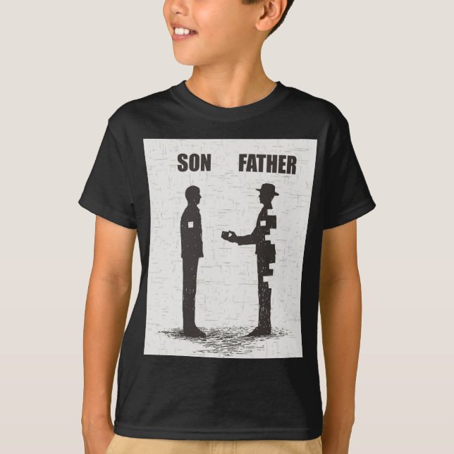 Sohn und Vater T-Shirt (Vorderseite)