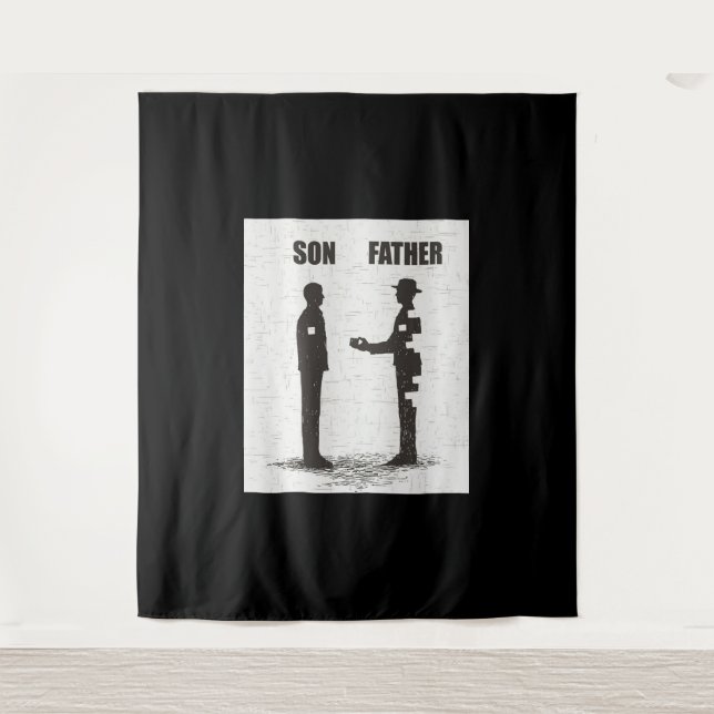 Sohn und Vater Wandteppich (Vorderseite)