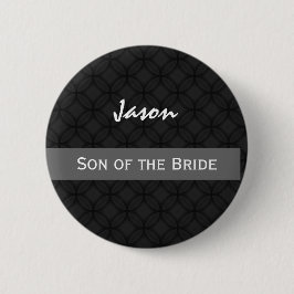 SOHN VON BRAUT Wedding Schwarzweiss Button