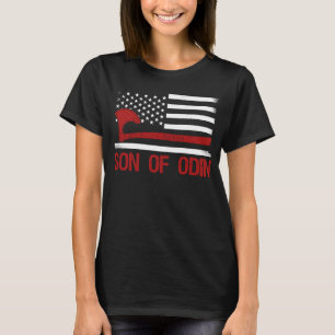 Sohn von Odin Valhalla Amerikanische Königsflagge  T-Shirt