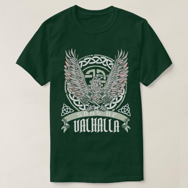 Sohn von Valhalla Vikings Viking Norse Norsemen No T-Shirt (Design vorne)