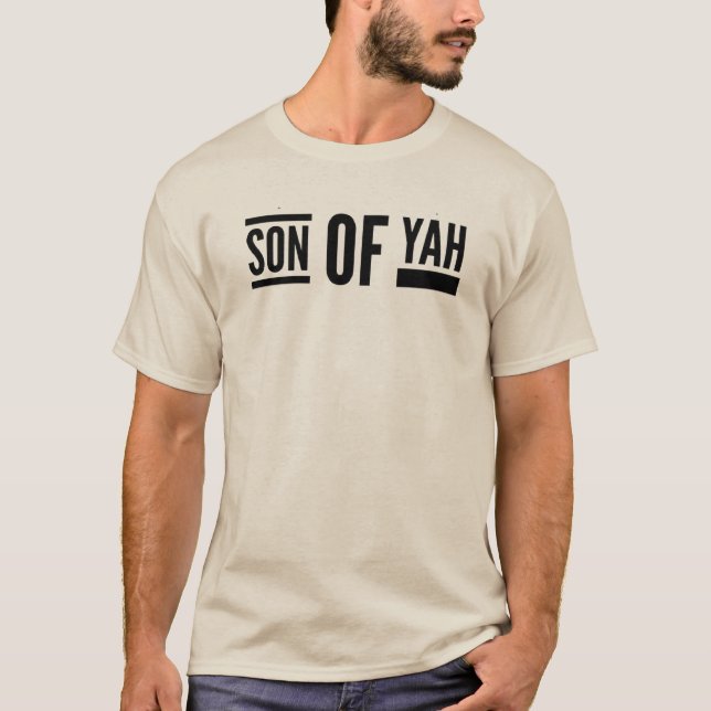Sohn von Yah Hebrew Roots Messianic T-Shirt (Vorderseite)