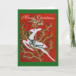Sohn, Weihnachtskarte Feiertagskarte
