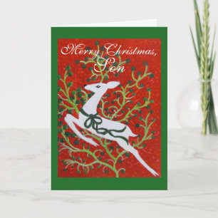 Sohn, Weihnachtskarte Feiertagskarte