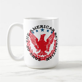 Söhne der American Revolution Patriot Eagle Star Kaffeetasse
