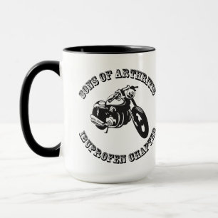 Söhne der Arthritis - ältere Biker-Combo-Tasse Tasse