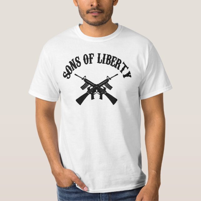 "SÖHNE DER FREIHEIT" FREIHEIT STEIGENDES AMERIKA T-Shirt (Vorderseite)