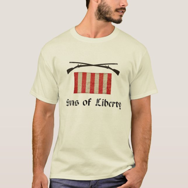Söhne der Freiheits-Flagge T-Shirt (Vorderseite)