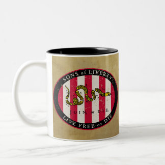 Söhne der Freiheits-Tasse Zweifarbige Tasse