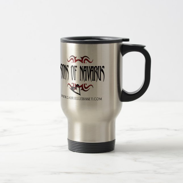 Söhne der Navarus Logo-Reise-Tasse Reisebecher (Rechts)