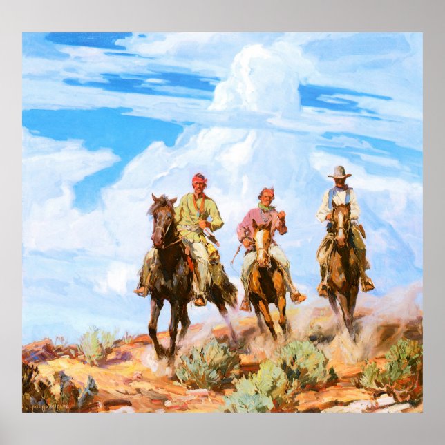 Söhne der Wüste, von Carl Oscar Borg Poster (Vorne)