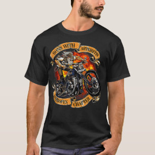 Söhne mit Arthritis Ibuprofen Kapitel Motorrad T T-Shirt